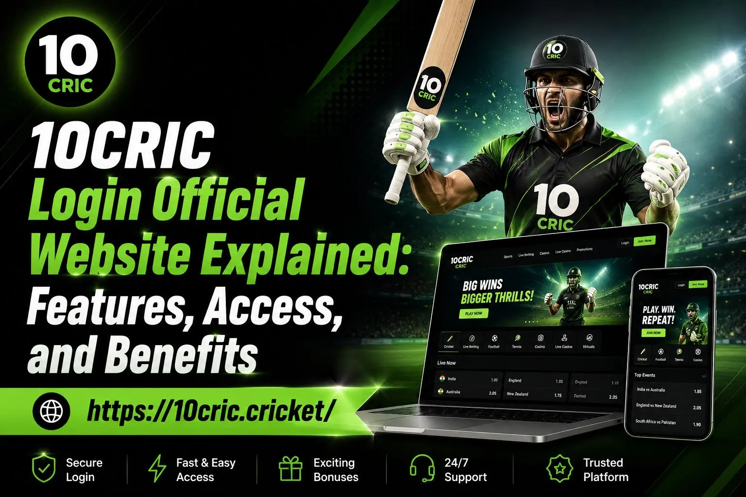 10CRIC Login Official Website