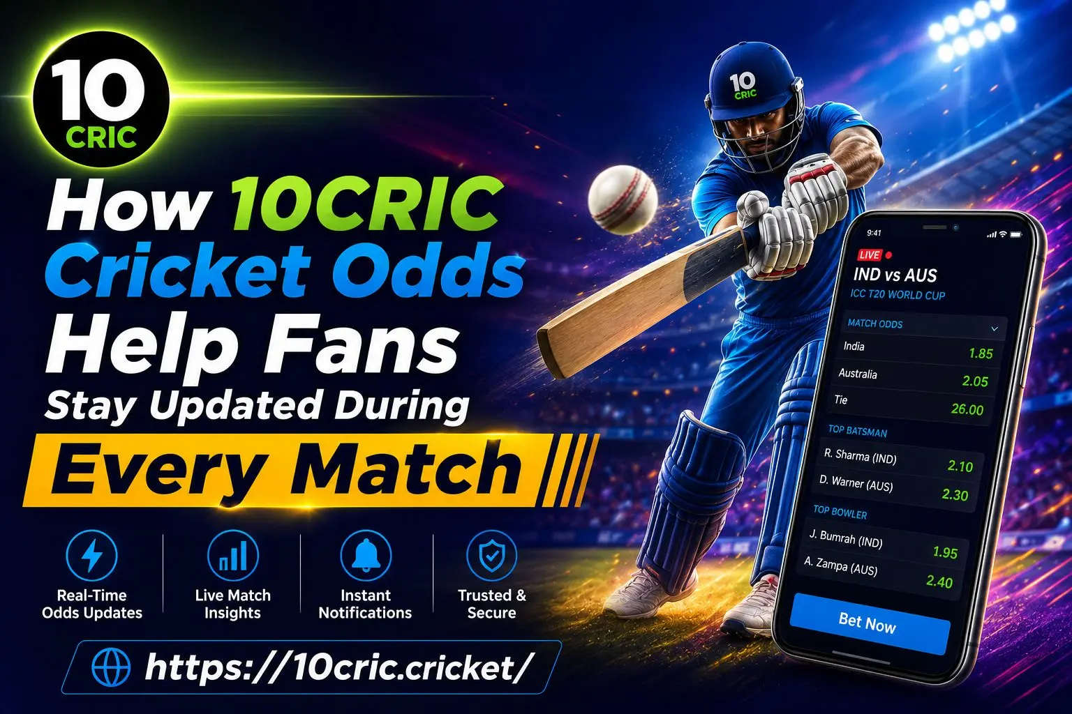 10CRIC Cricket Odds