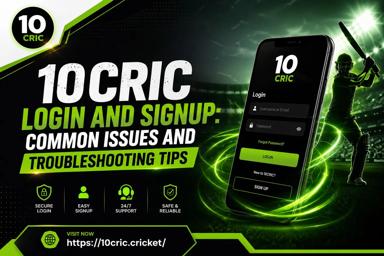 10CRIC Login and Signup